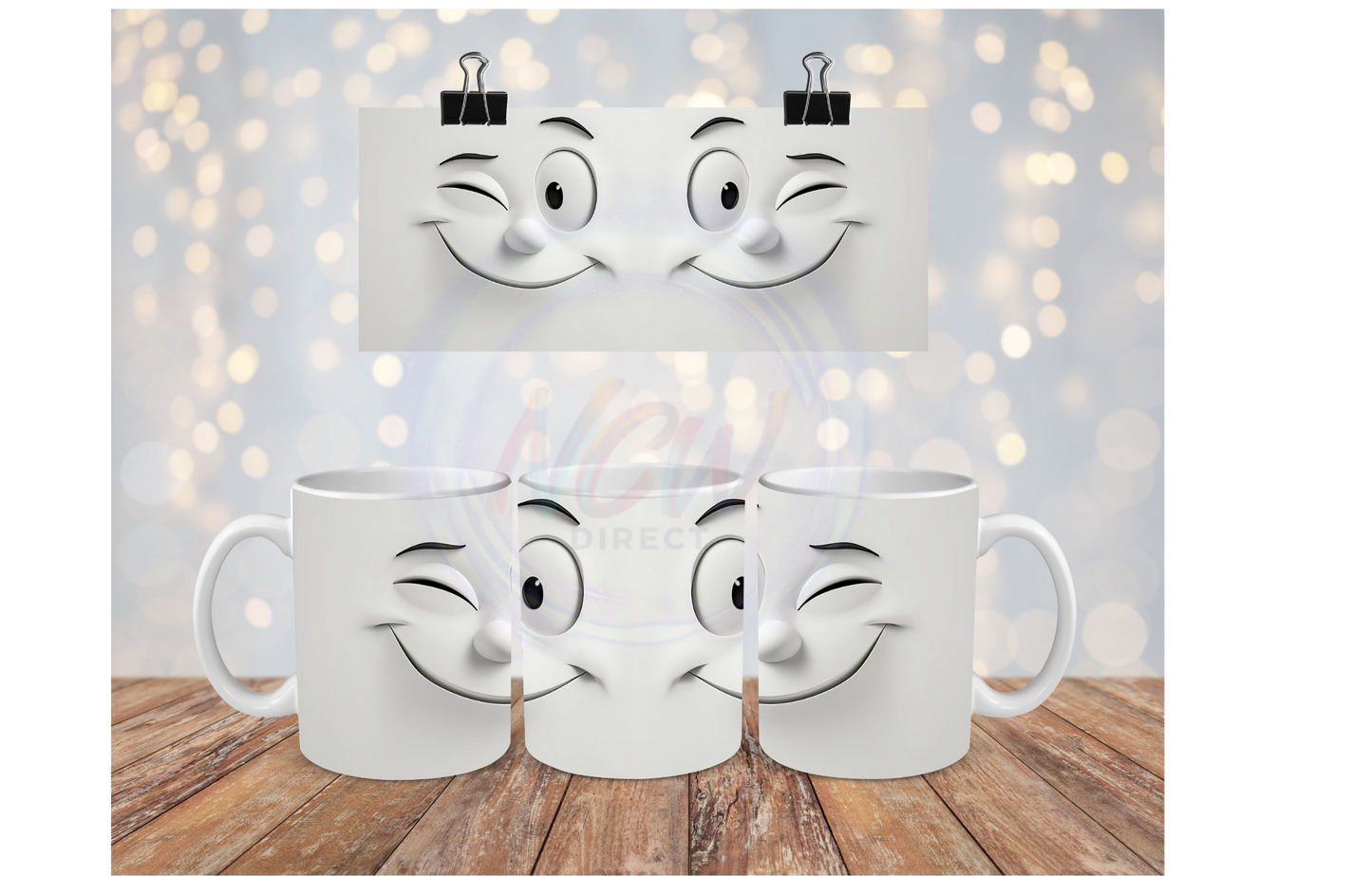 11oz funny face Sublimation Print