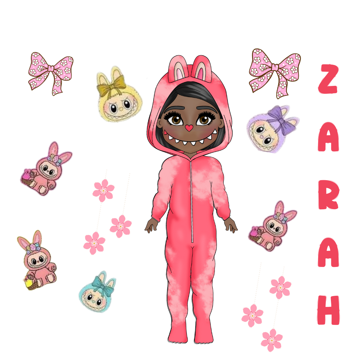 Mini Magic Monster Toddler girl UVDTF Sheet