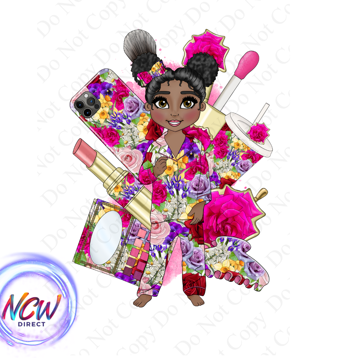 Full Blooms Todler makeup Dolly