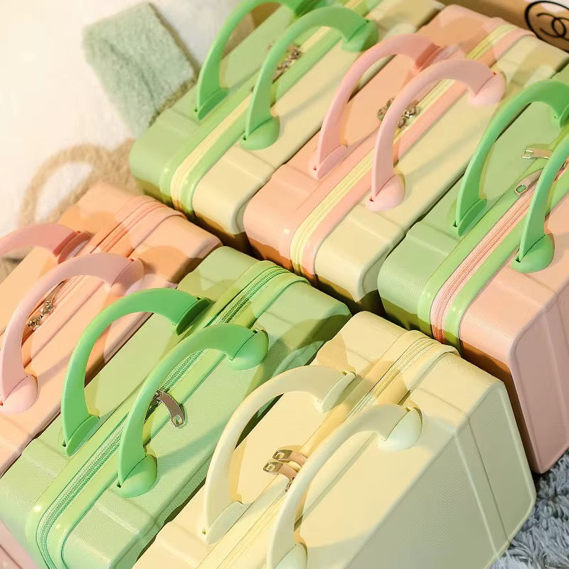 Carryon Case with Elastic Fixed Strap Zipper Closure and lock