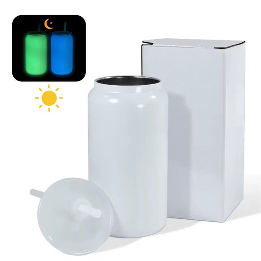 Glow in The dark 16oz Sublimation Double walled insulated Tumbler