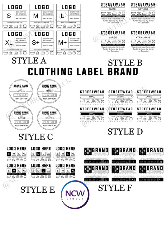 T-shirt brand Label DTF PRINT