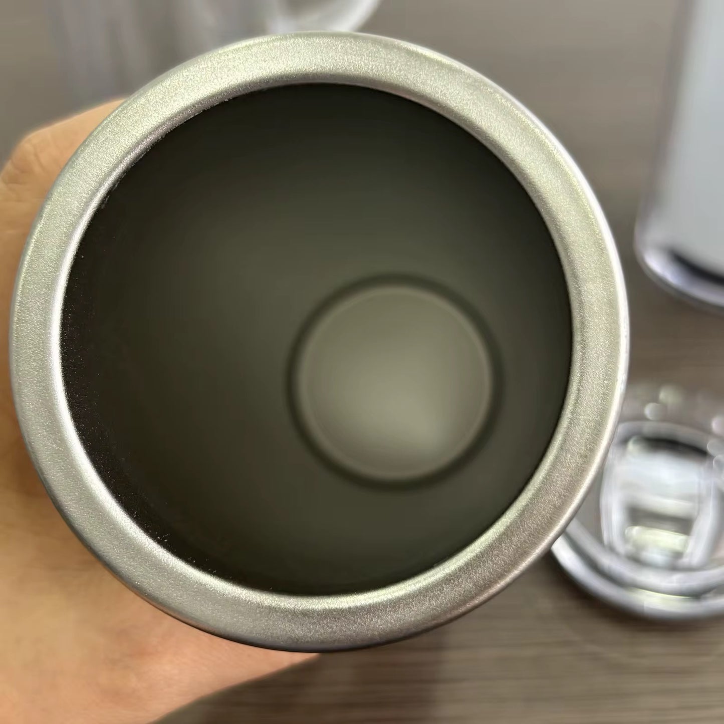 20oz Sublimation snow globe tumbler with handle