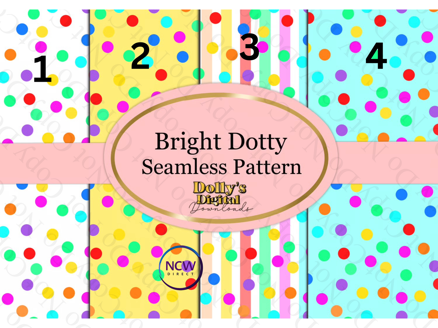 Bright Dotty Wrapping paper