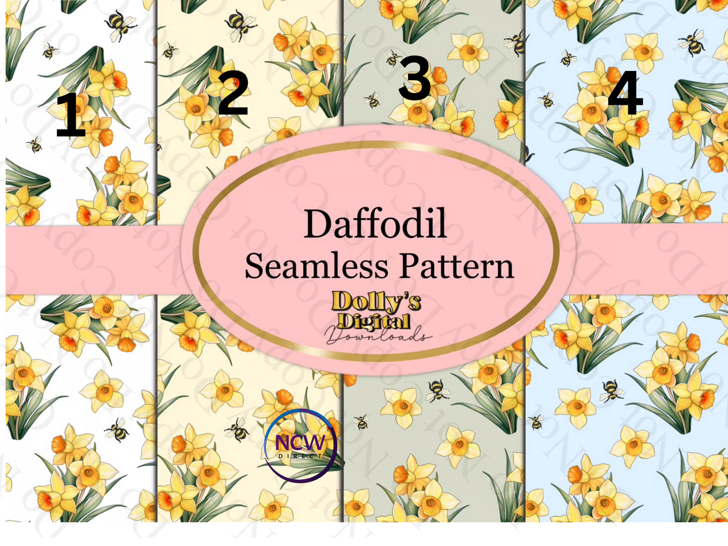 Daffodil wrapping paper