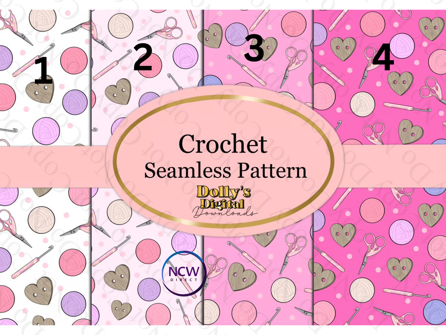 Crochet Seamless Wrapping paper