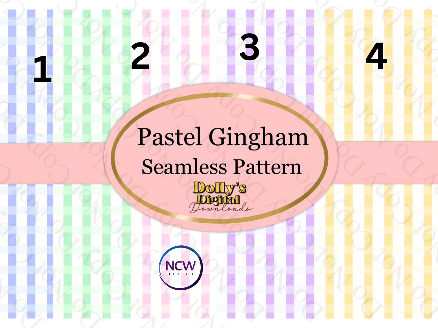 Pastel Gingham wrapping paper
