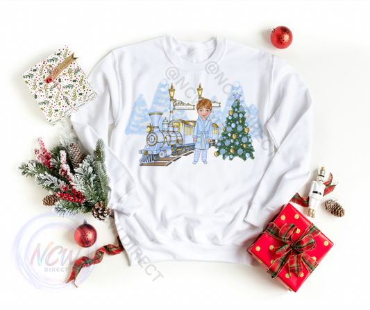 Christmas Express Blue Boy DTF PRINT