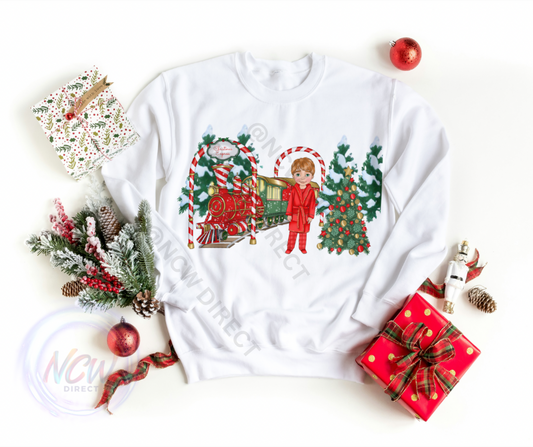 Christmas Express Red Boy DTF PRINT