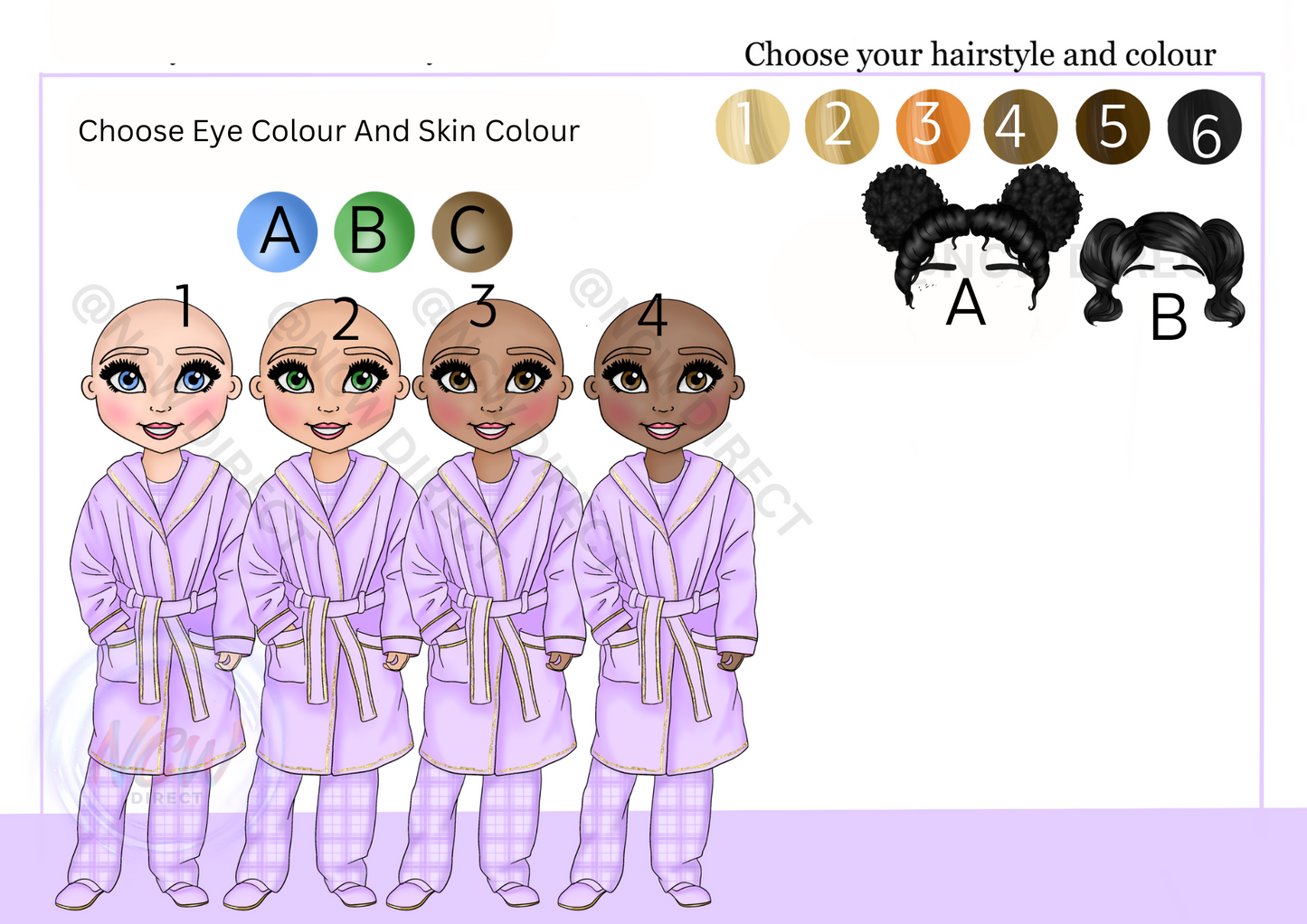 Christmas Express Purple Girl DTF PRINT