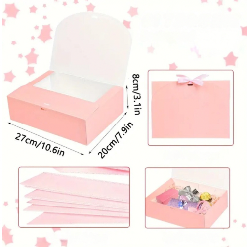 Pink Gift Box with Ribbon