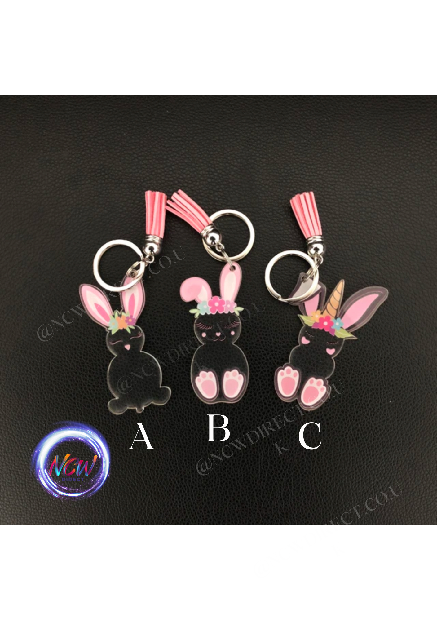 Acrylic Bunny Keyring