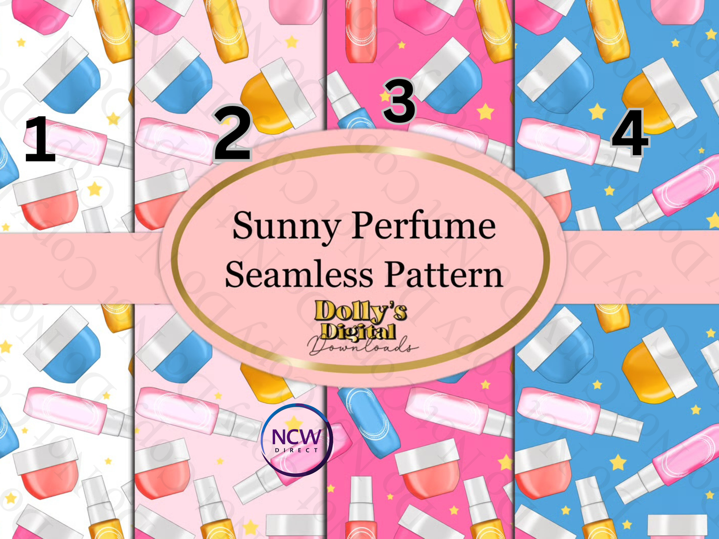 Sunny Perfume Seamless Wrapping Paper