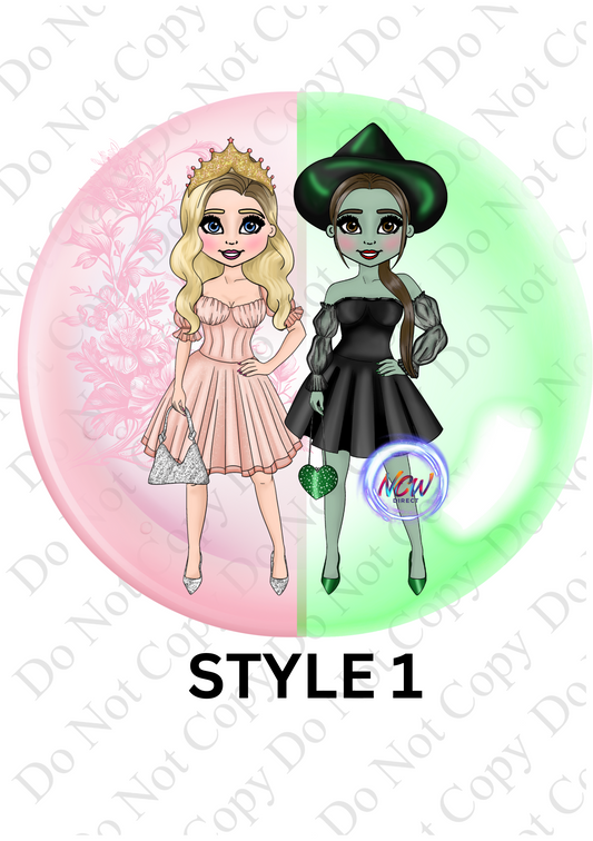 Glinda & Ella Doll UVDTF