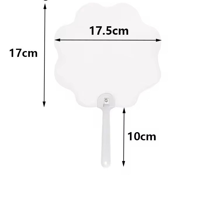 Sublimation plastic Hand held Fan