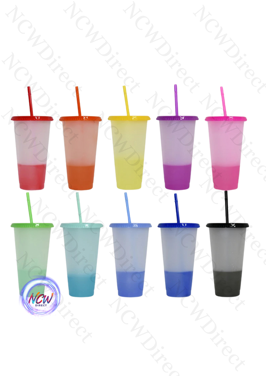 24oz Colour Changing Cold Cups Pack of 5