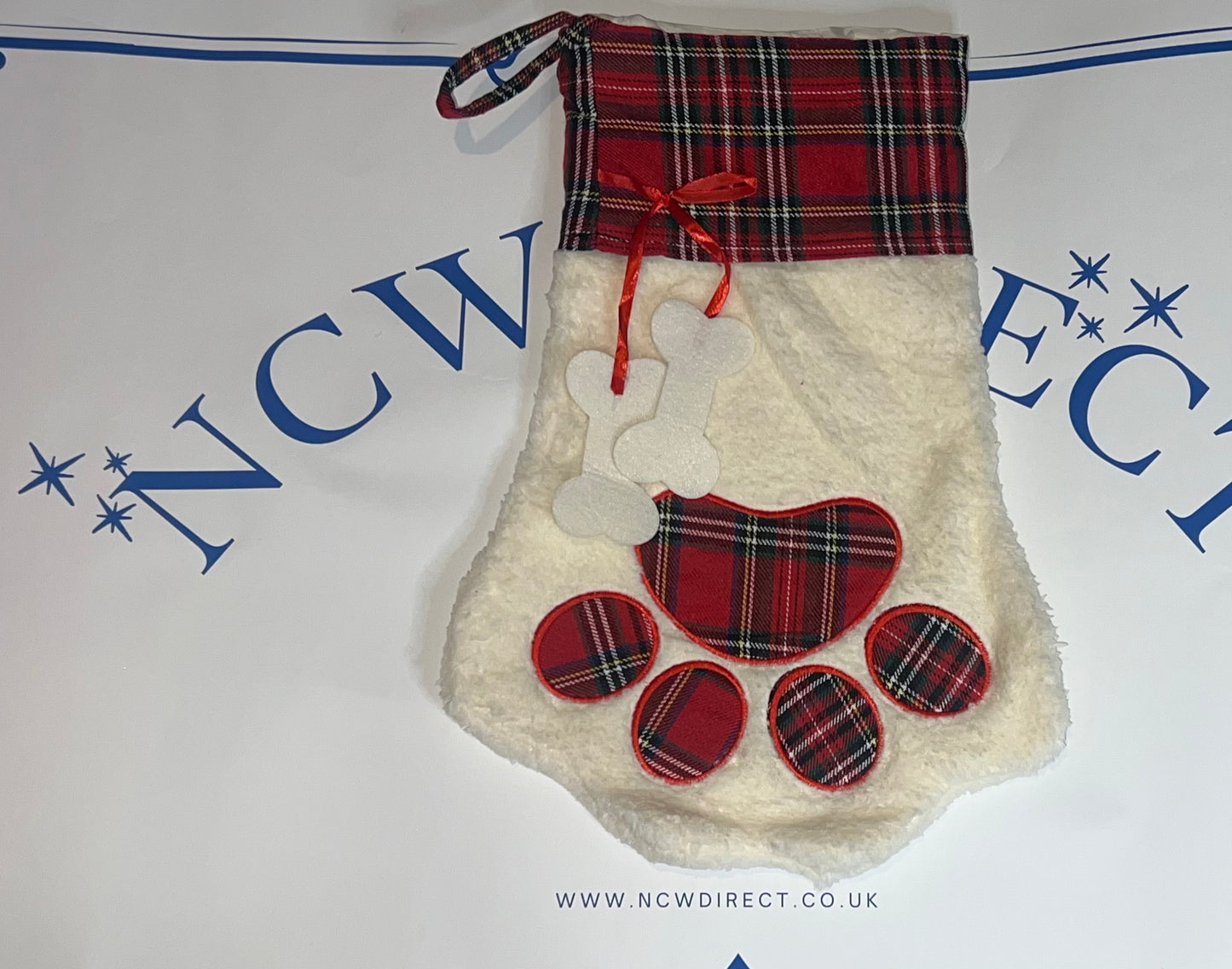 Plaid Pet Christmas Stocking