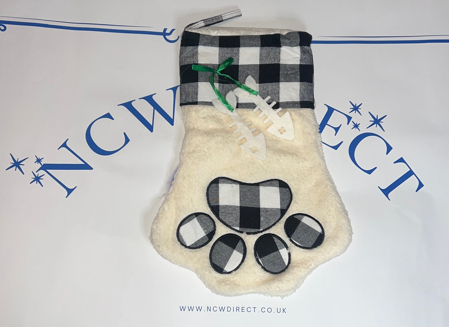 Plaid Pet Christmas Stocking