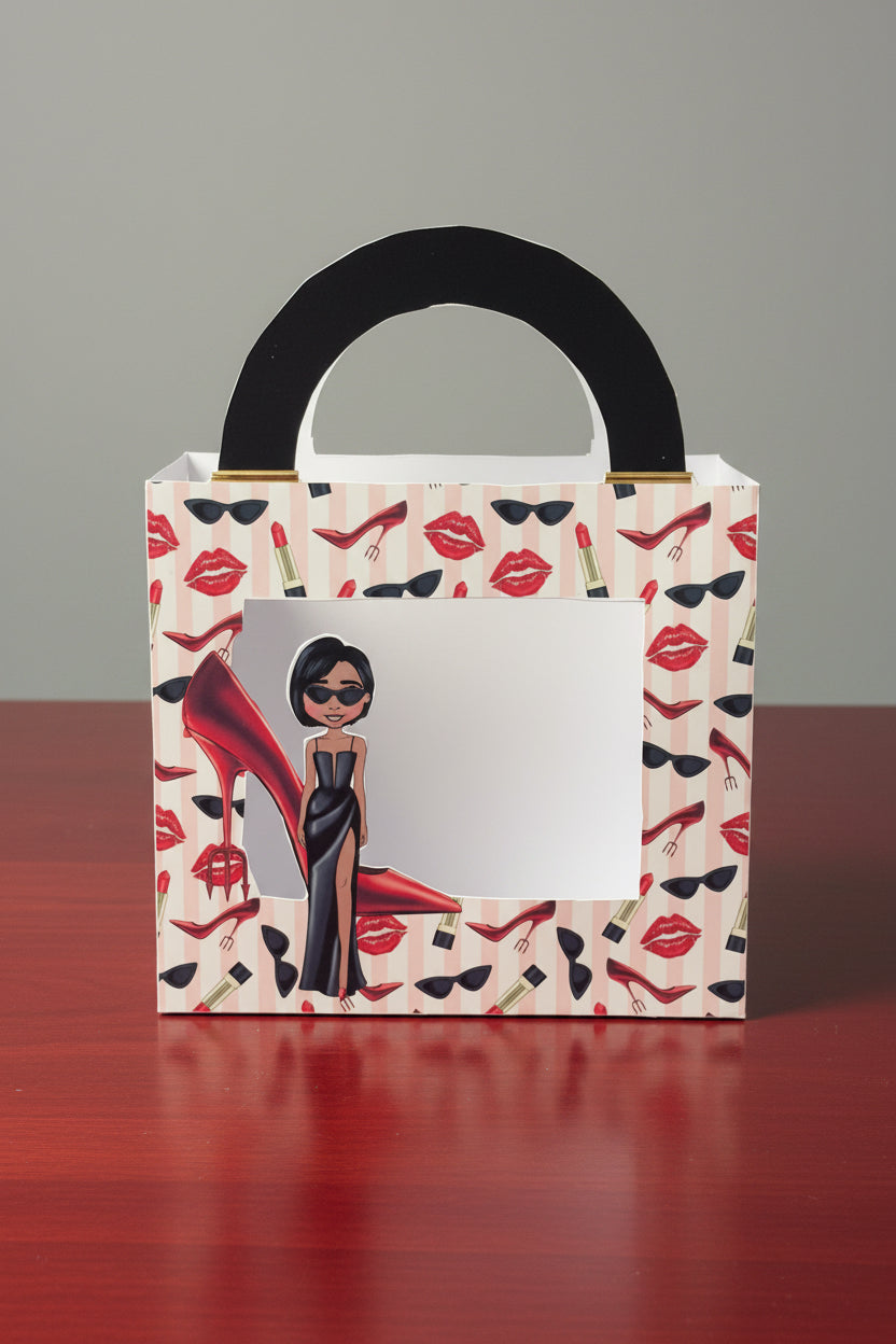 Handbag Gift Box Canva Template