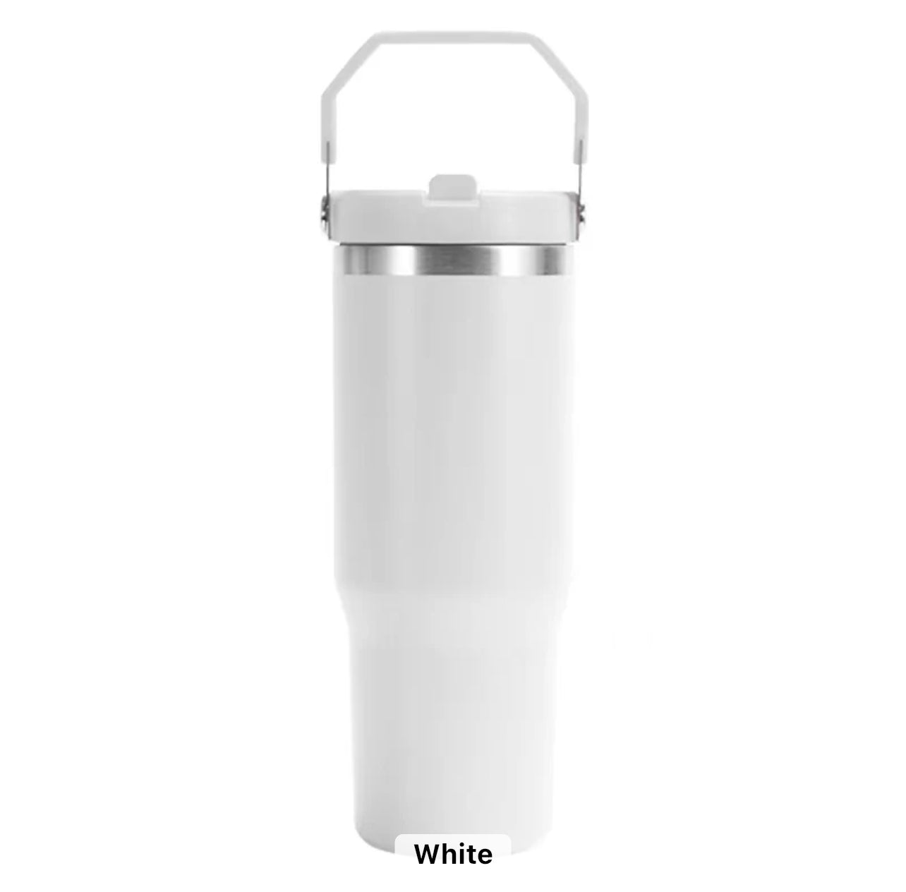 30oz Flip Straw Sublimation Tumblers(coloured Lid)