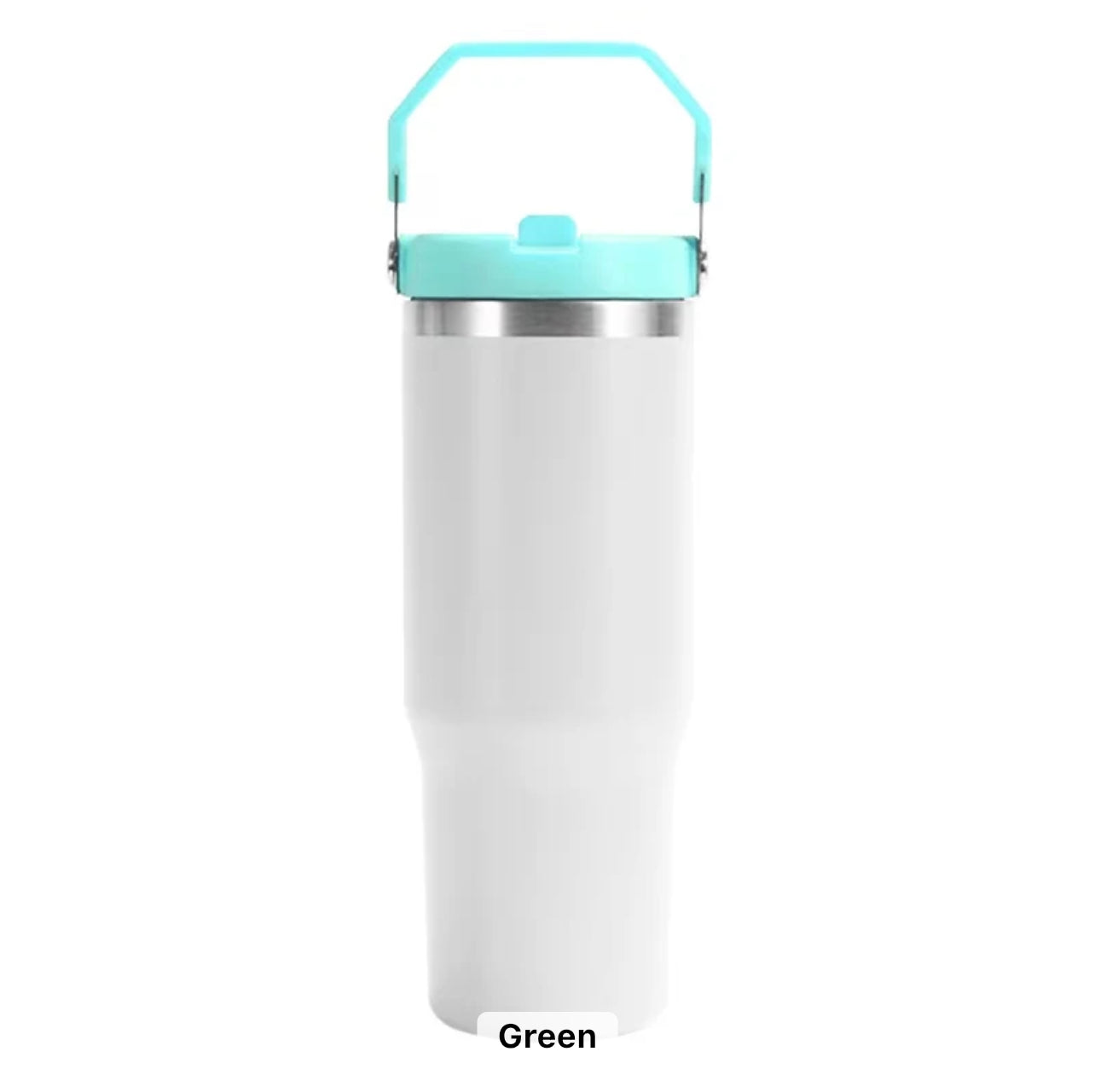 30oz Flip Straw Sublimation Tumblers(coloured Lid)