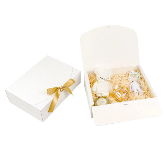 White Gift Box with Ribbon