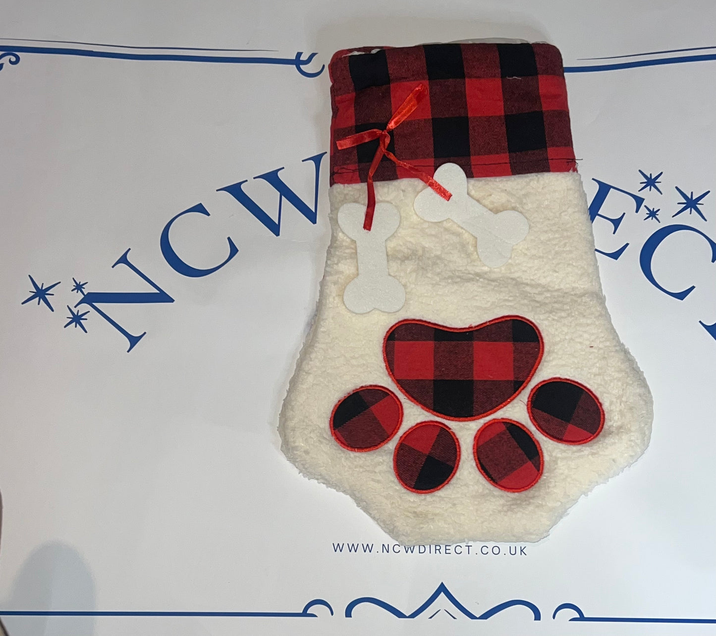 Plaid Pet Christmas Stocking