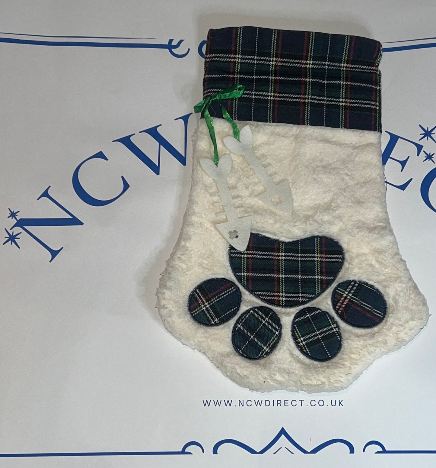 Plaid Pet Christmas Stocking