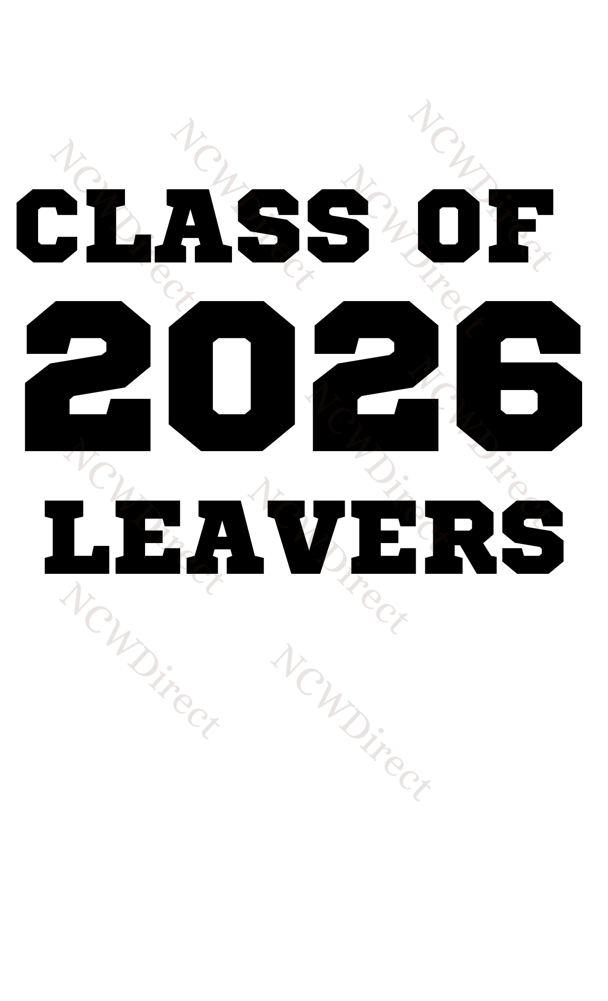 School Leavers DTF Print