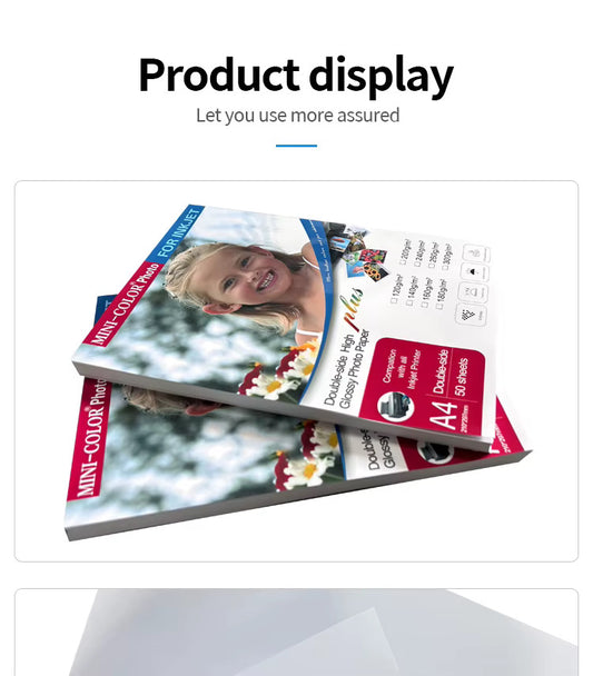 Double sided High Glossy Photo Paper 300g/m (50 sheets)