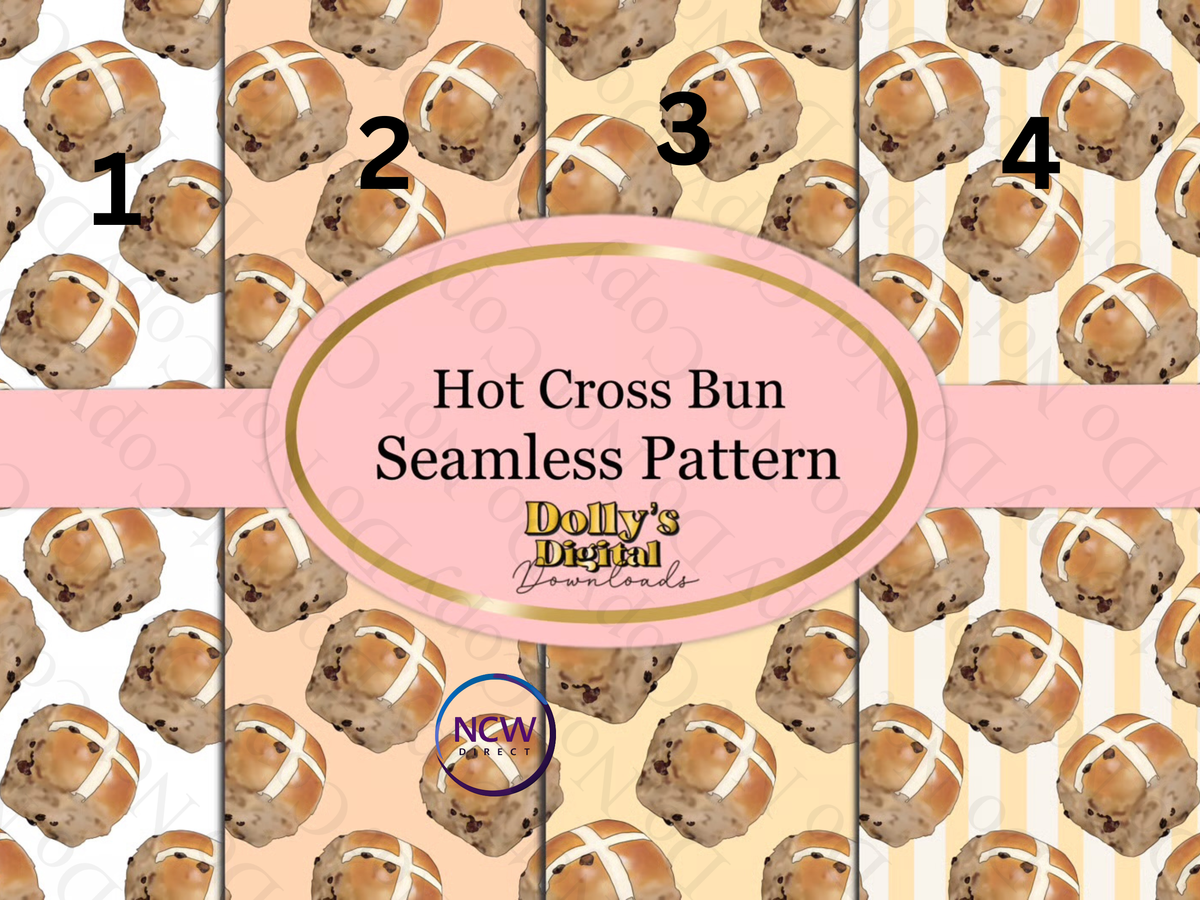 Hot Cross Bun Wrapping Paper