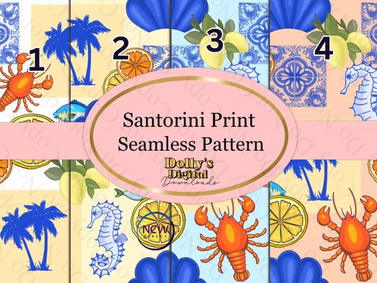 Santorini Wrapping Paper