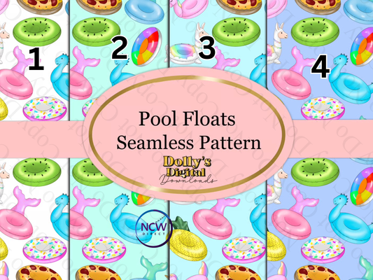 Pool Floats Wrapping Paper