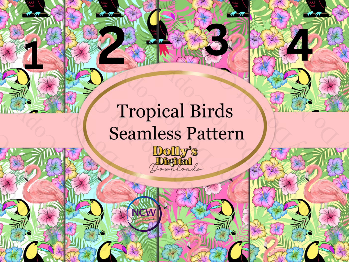 Tropical Birds Wrapping Paper