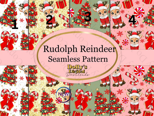 Rudolph Reindeer Wrapping paper