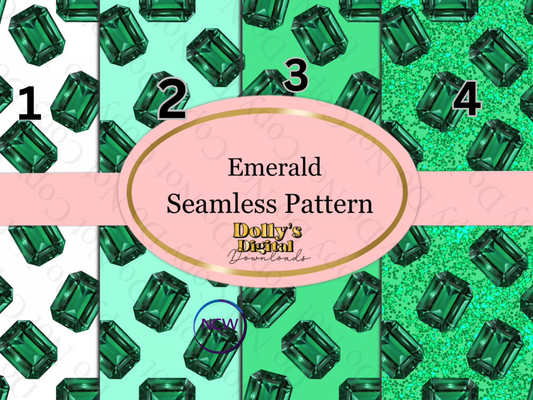 Emerald Seamless Wrapping Paper