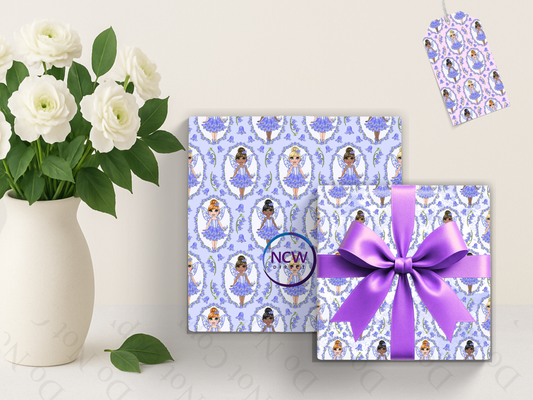 Bluebell Fairy Seamless Wrapping Paper