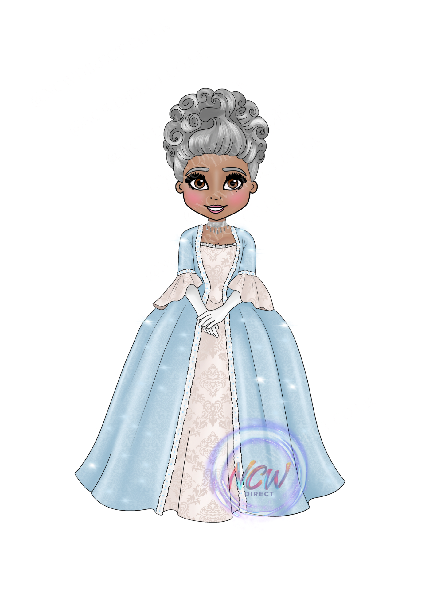 Queen Charlotte Doll UVDTF