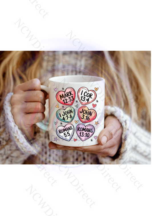 Heart Christian Valentine Mug Sublimation Print