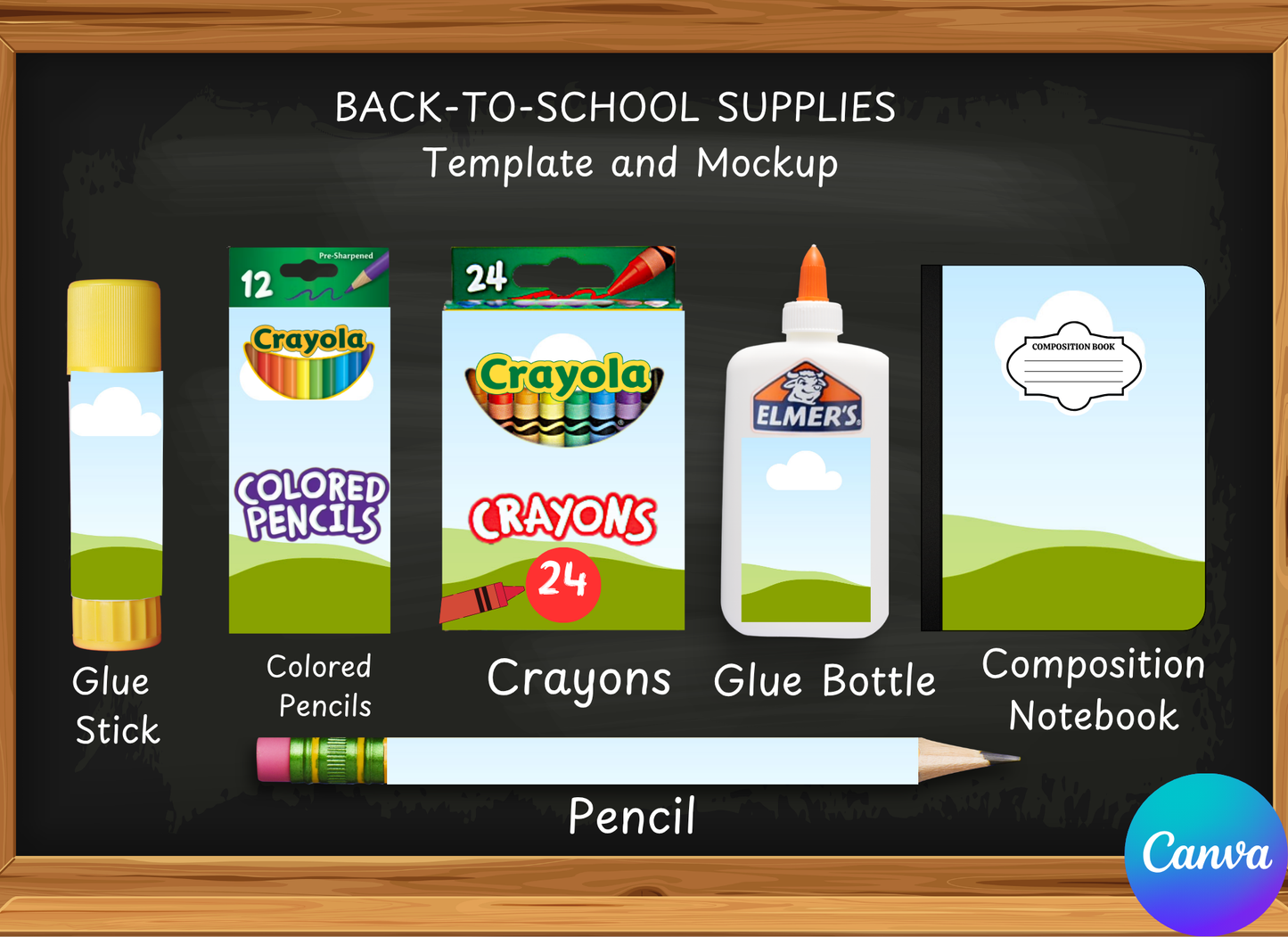 BACK TO SCHOOL TEMPLATE AND MOCKUP