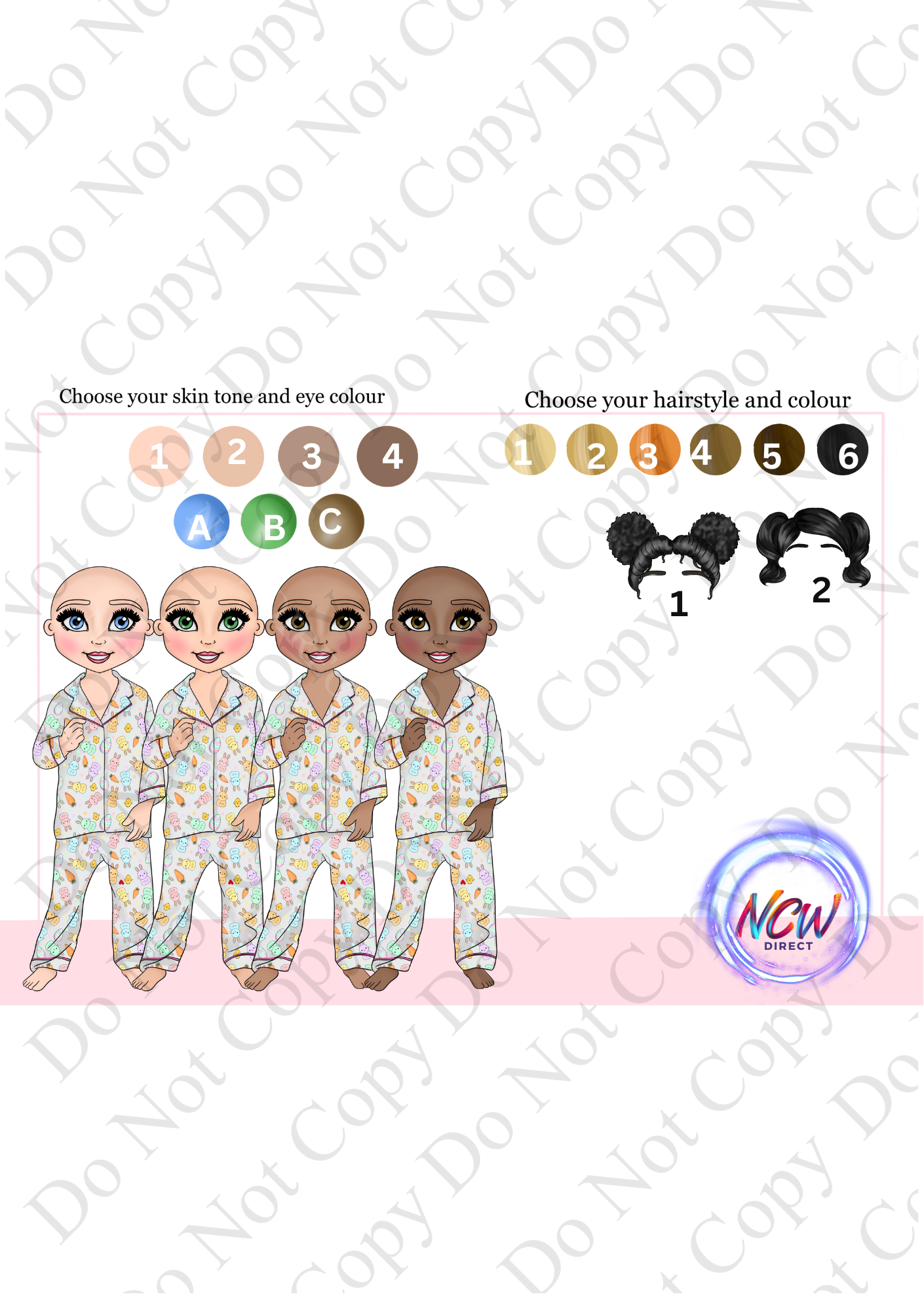 Easter Toddler Make up Girl UVDTF