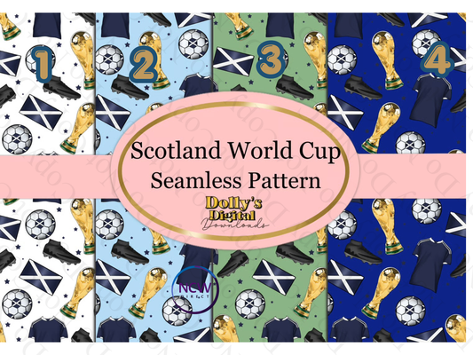 Scotland World Cup Seamless Wrapping Paper