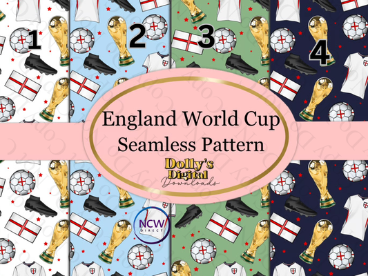 England World Cup Seamless Wrapping Paper
