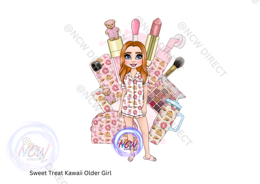 Sweet Treat Bedtime Bear Makeup Doll DTF A3