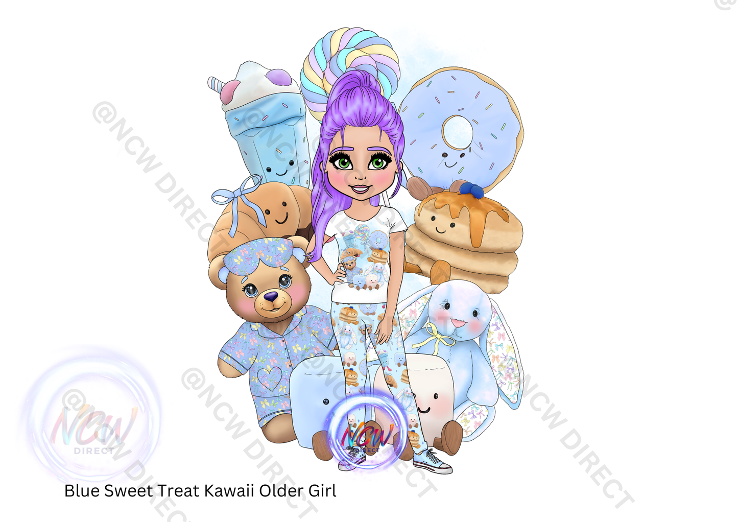 Blue Sweet Treat Kawaii Older Girl