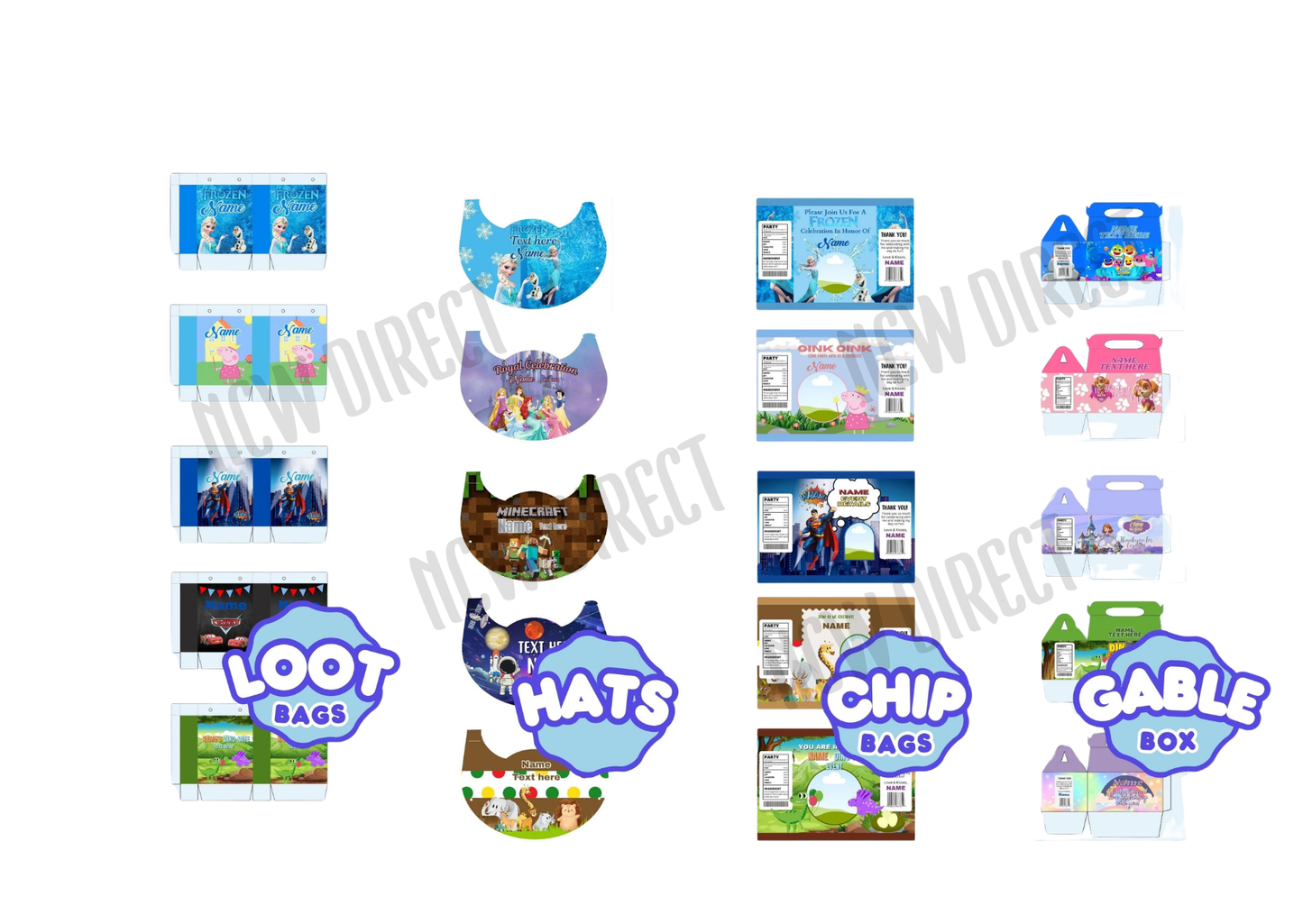 146 PARTY FAVOUR CANVA TEMPLATE