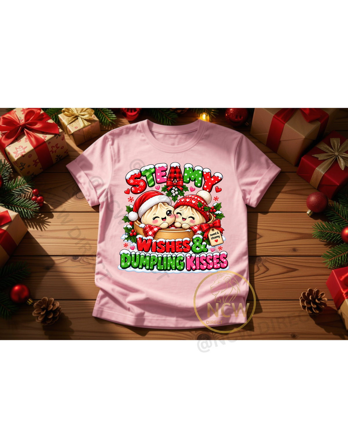 Steamy wishes & Dumpling kisses DTF Print Only