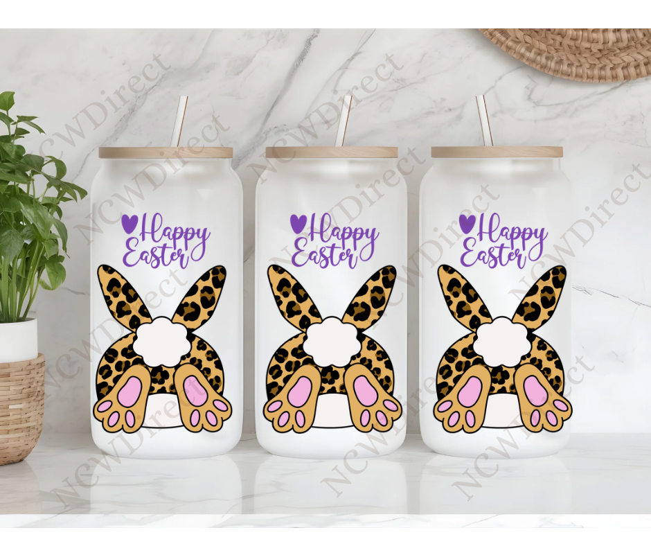 Leopard Bunny Tail Libbey Wrap