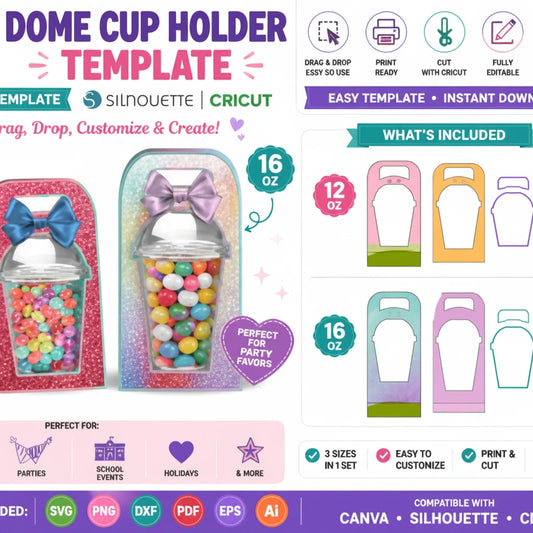 Dome Cup Holder Template