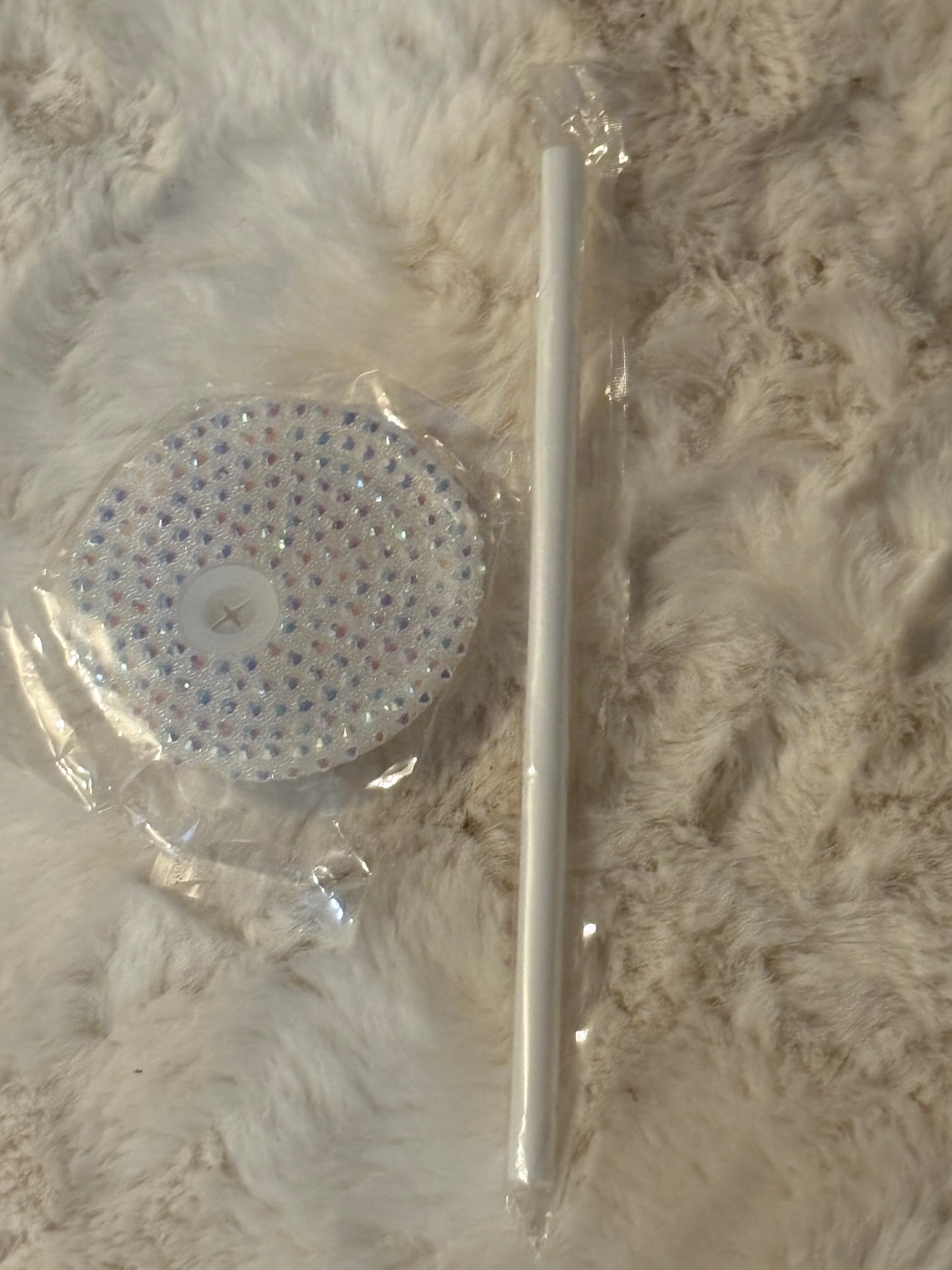 Bling Rhinestone lid set